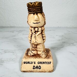 Vintage "World's Greatest Dad" Figurine